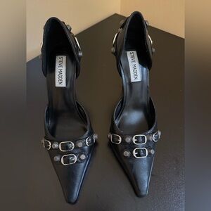 Steve Madden Black Heels Size 6 worn once